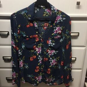 Express floral blouse